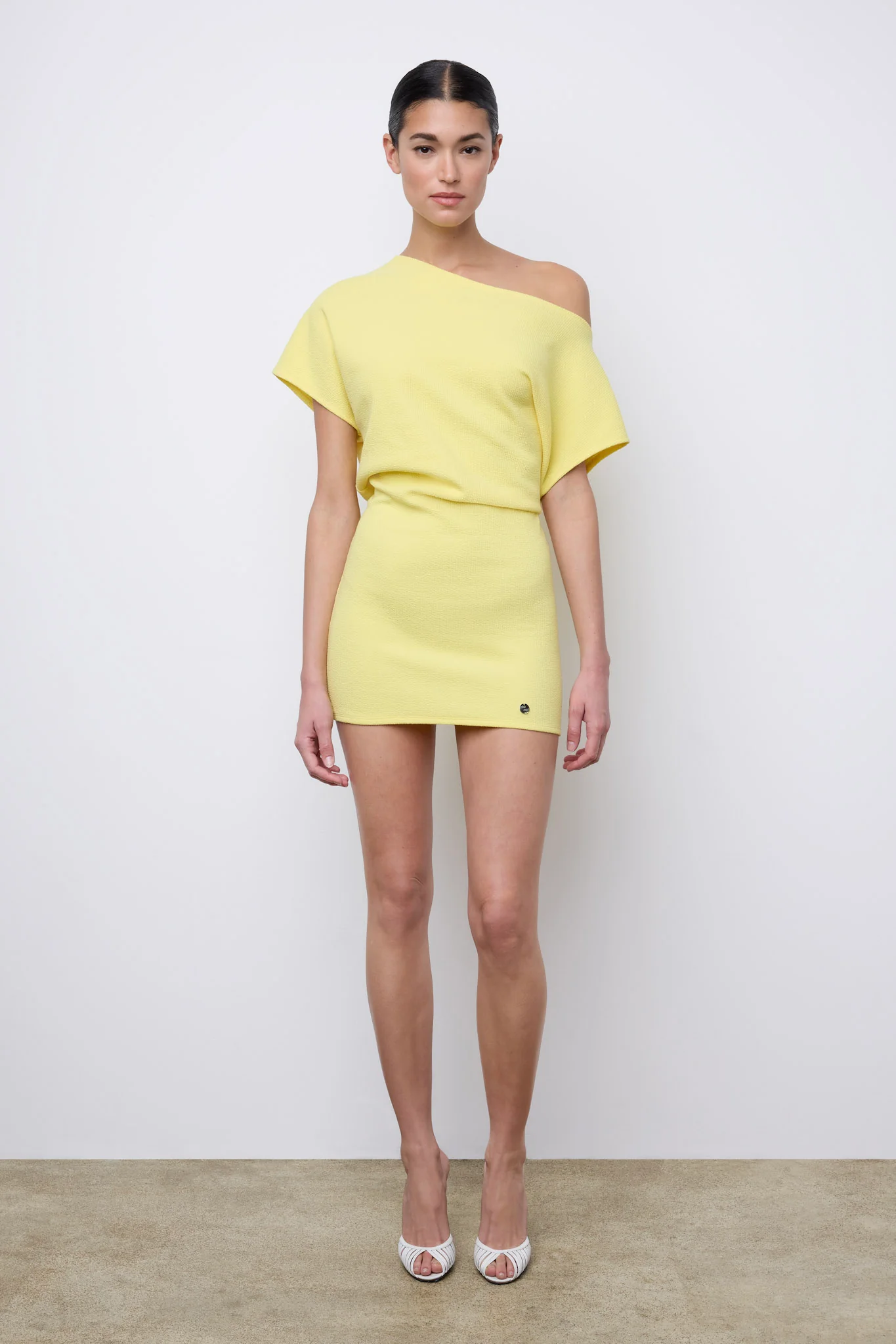 Asymmetrical Mini Dress Piña Colada