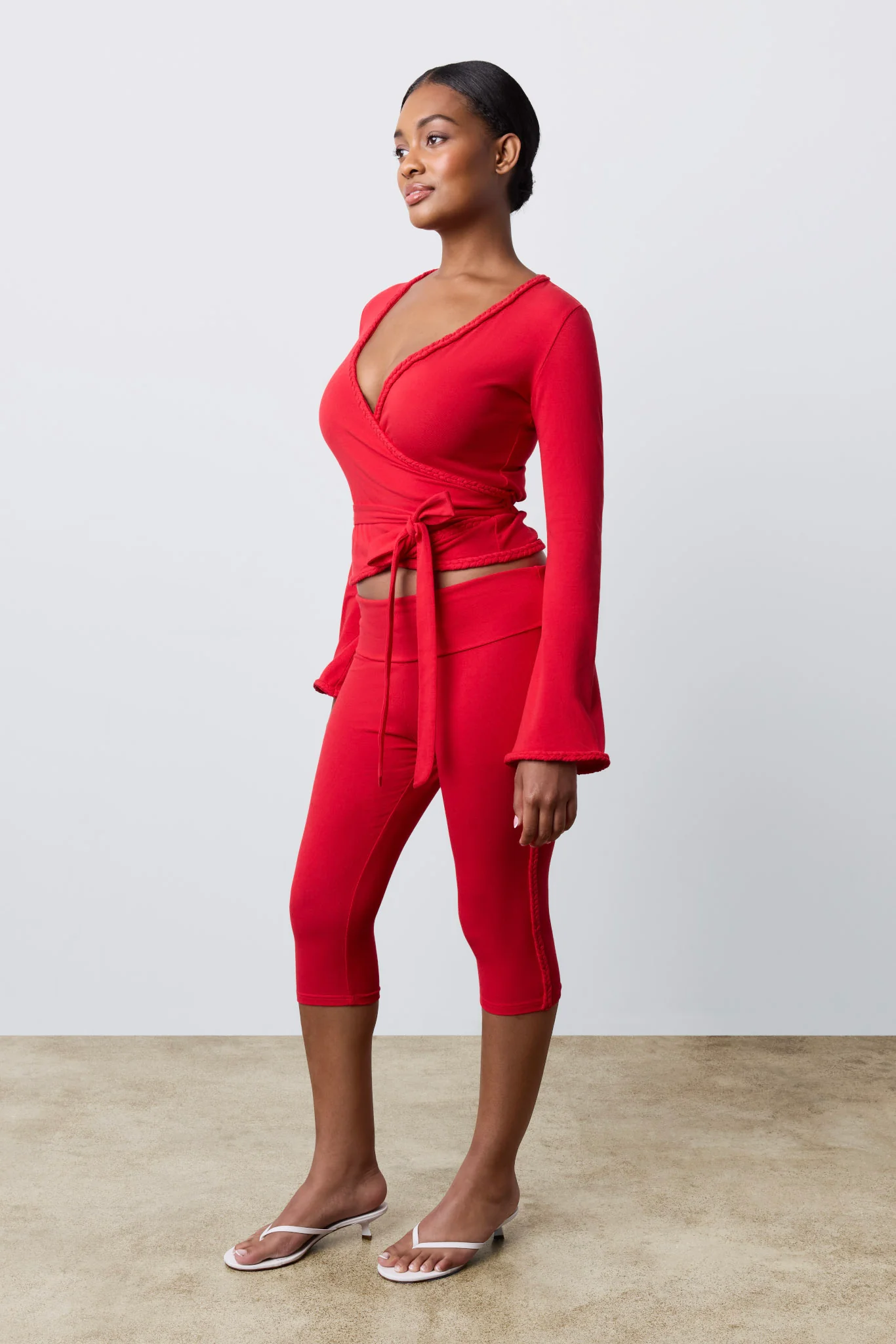 Braided Capri Pant Cherry Popsicle - Image 7