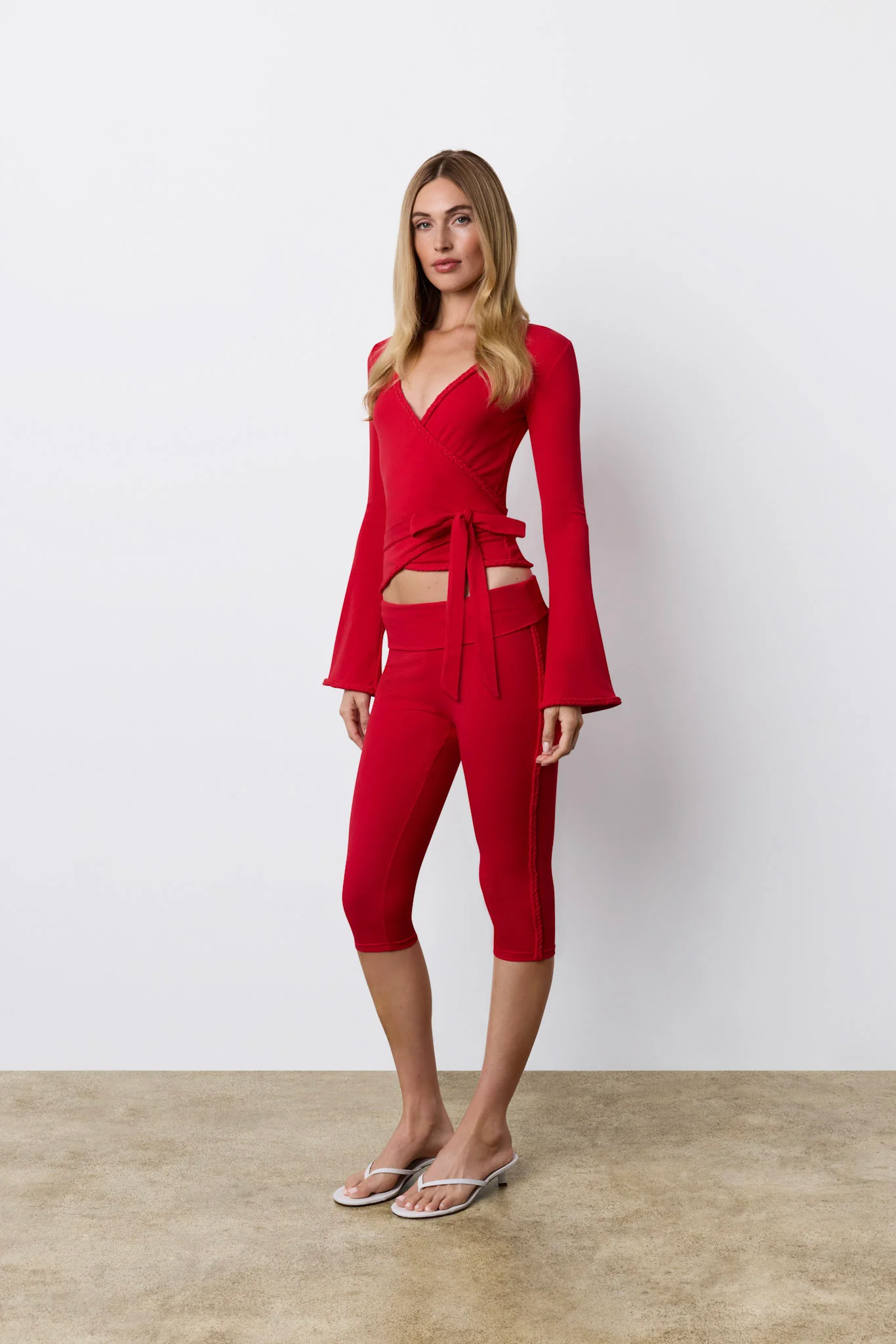 Braided Capri Pant Cherry Popsicle - Image 6