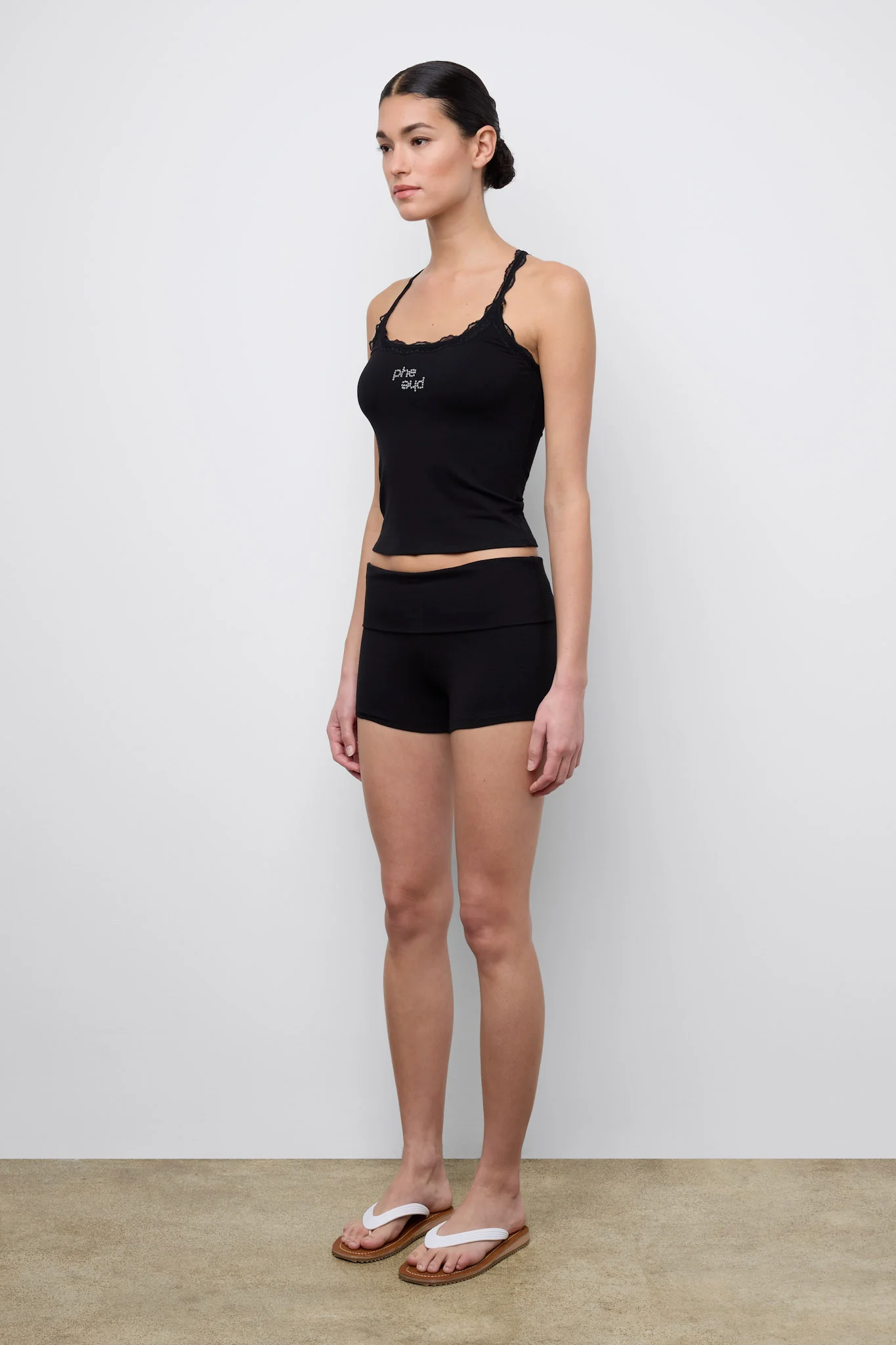 Lace Racer Tank Black - Image 4