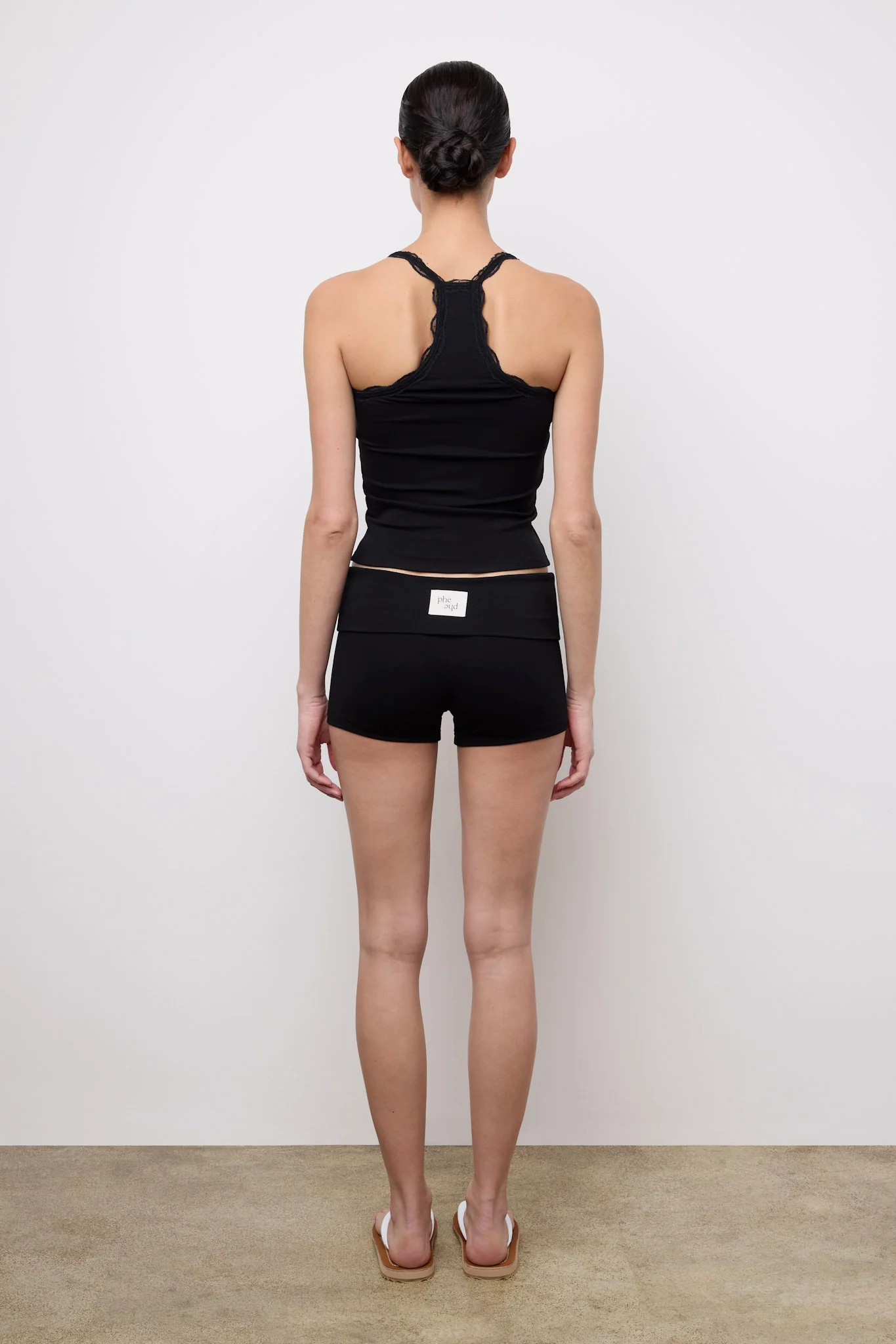 Lace Racer Tank Black - Image 5