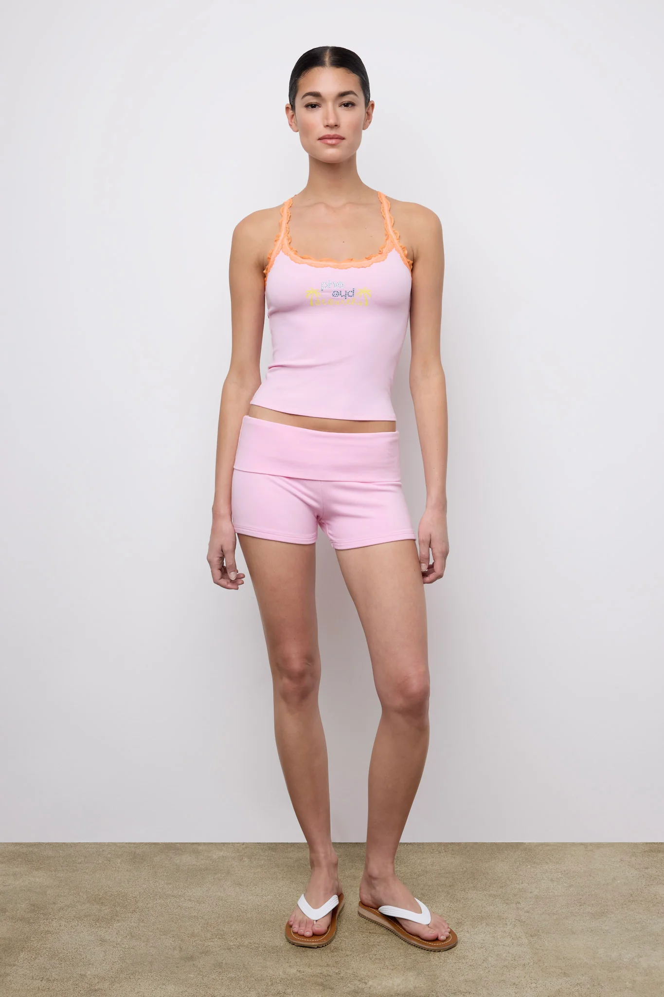 Lace Racer Tank Guava / Hibiscus - Image 3