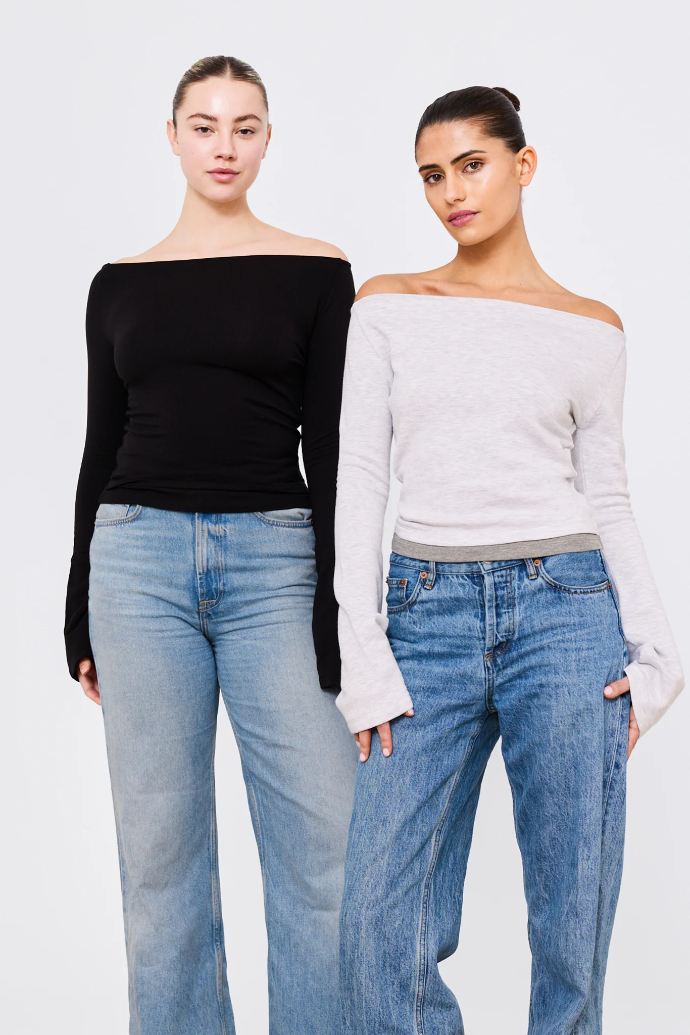 Ellette Top Light Heather Grey - Image 6