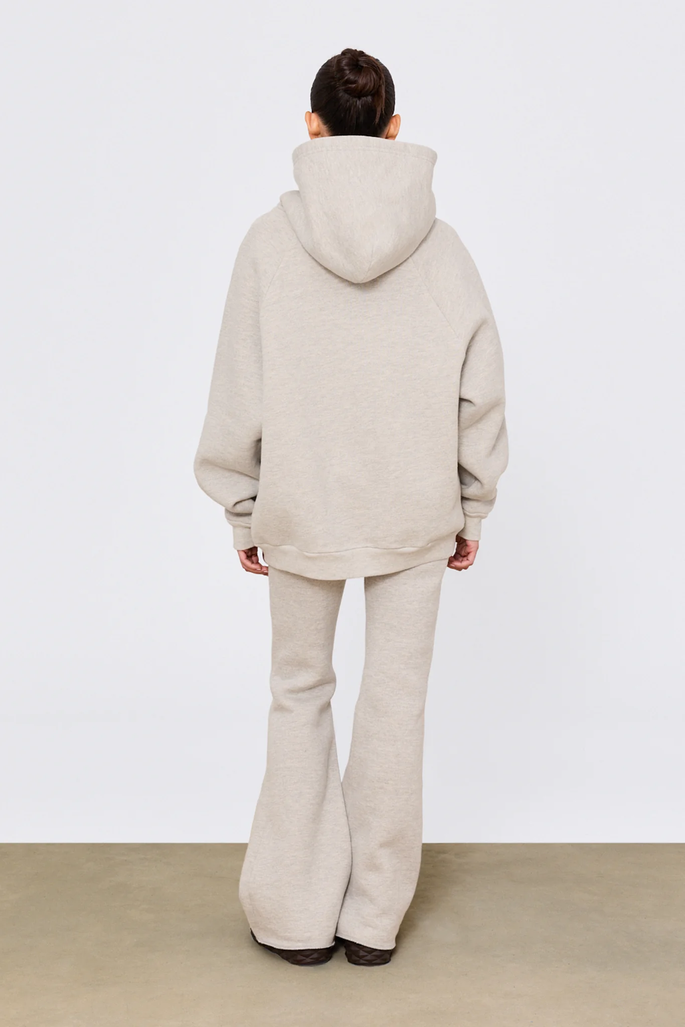 90's Icon Hoodie Light Heather Grey / Black - Image 3