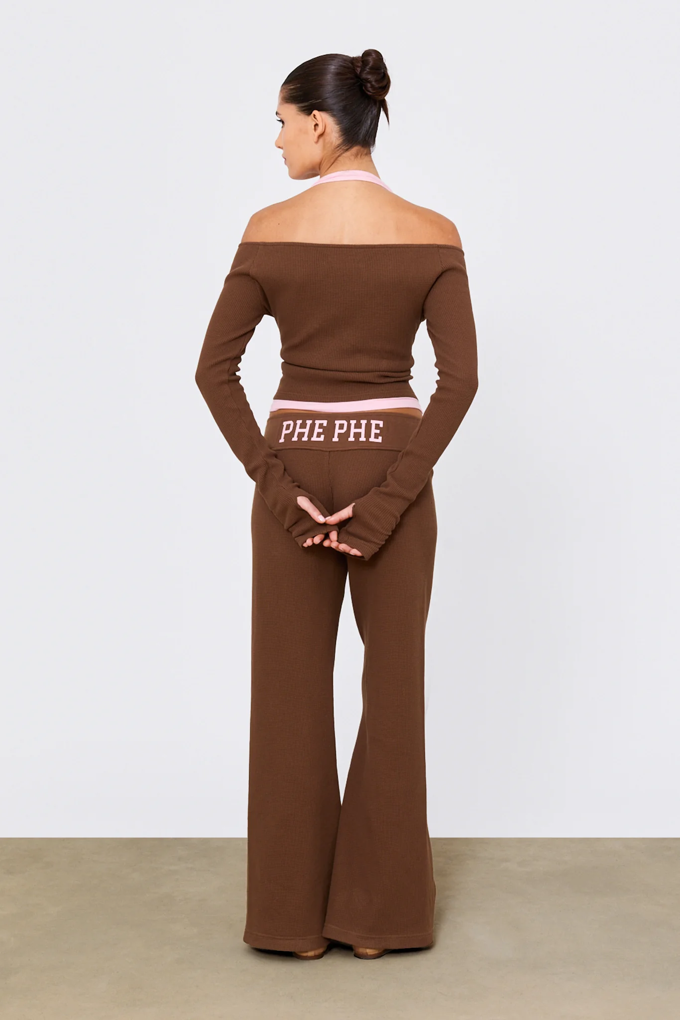 Twofold Top Chocolate / Bubblegum Pink - Image 5
