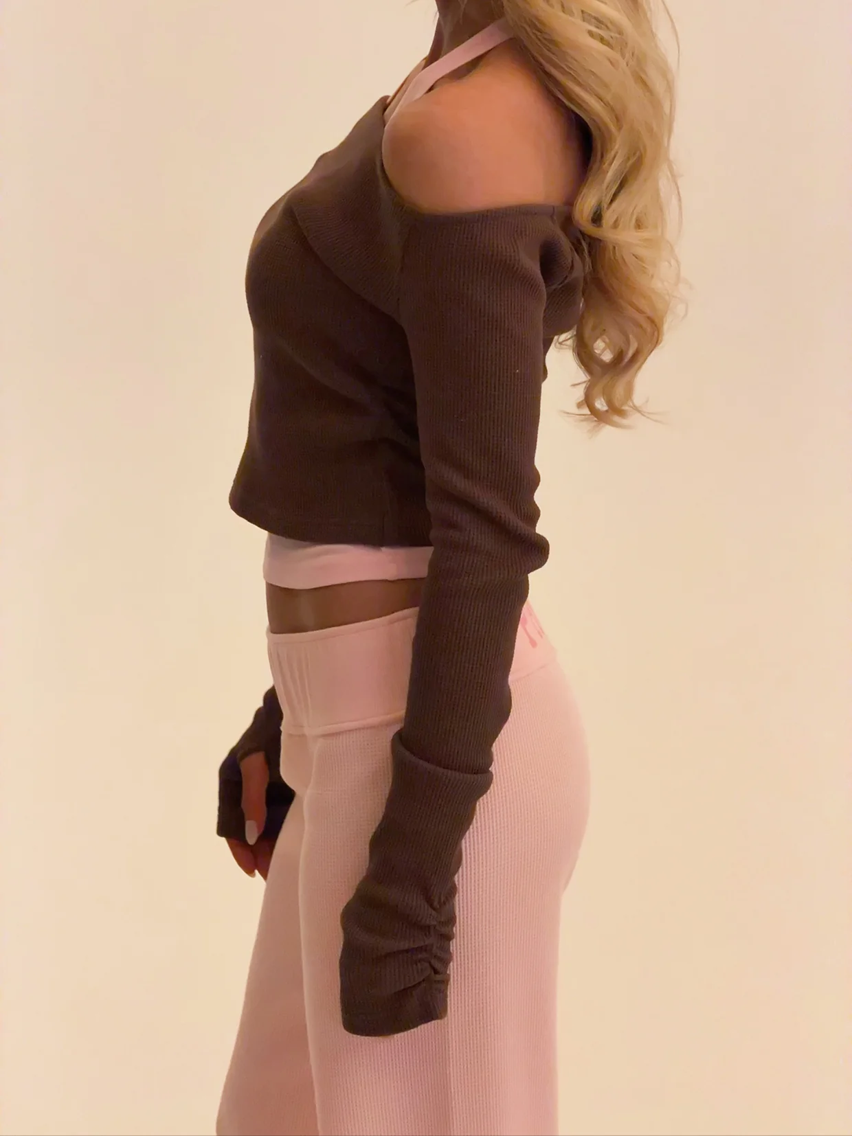 Twofold Top Chocolate / Bubblegum Pink - Image 6