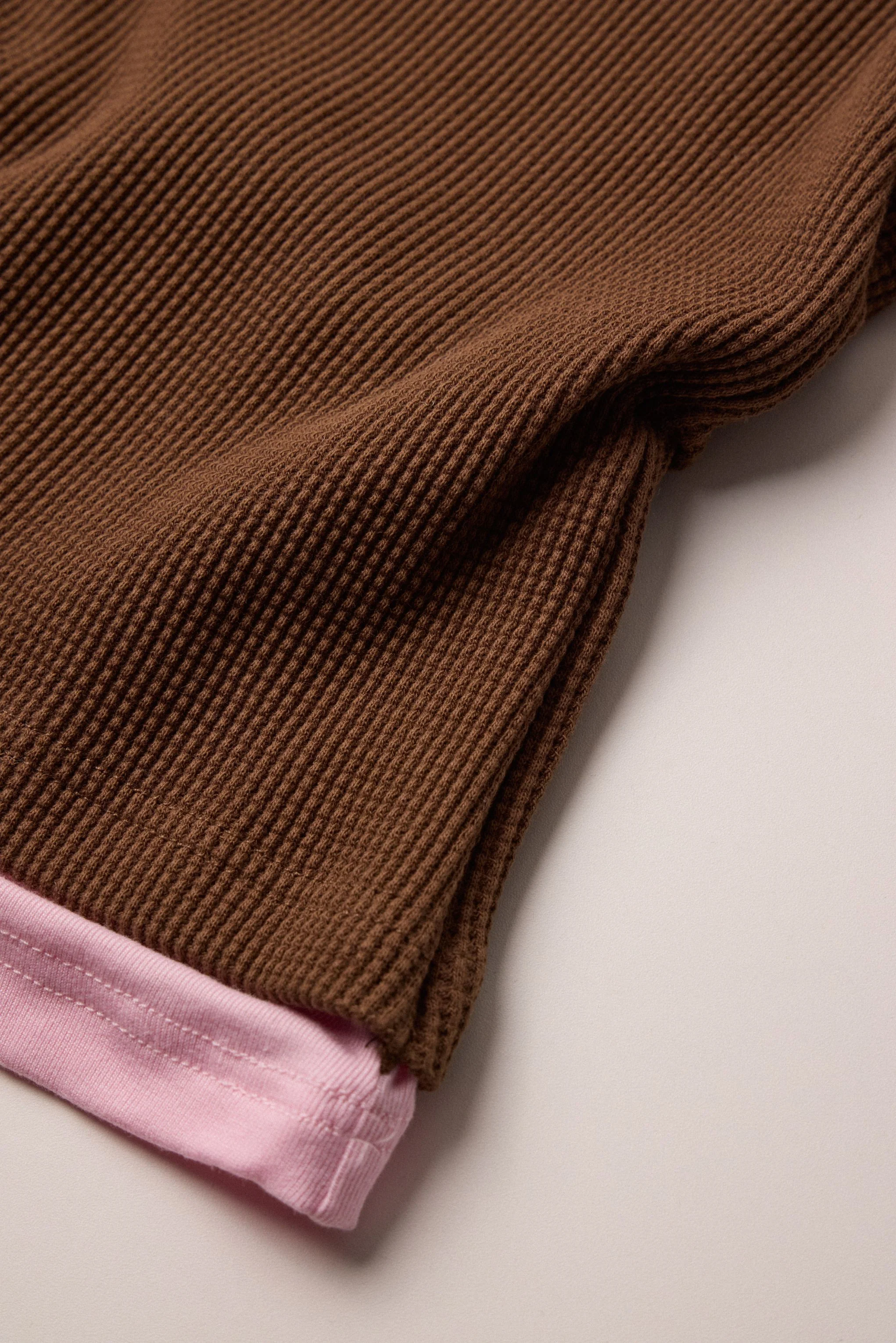 Twofold Top Chocolate / Bubblegum Pink - Image 8