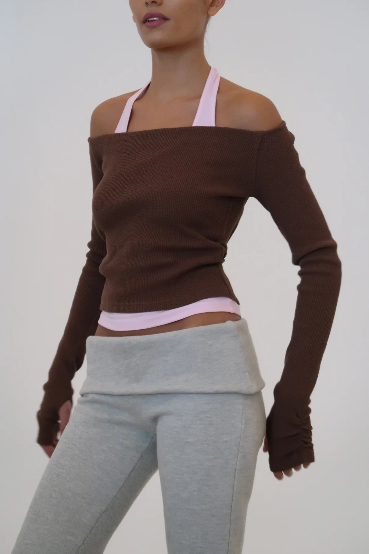 Twofold Top Chocolate / Bubblegum Pink - Image 9