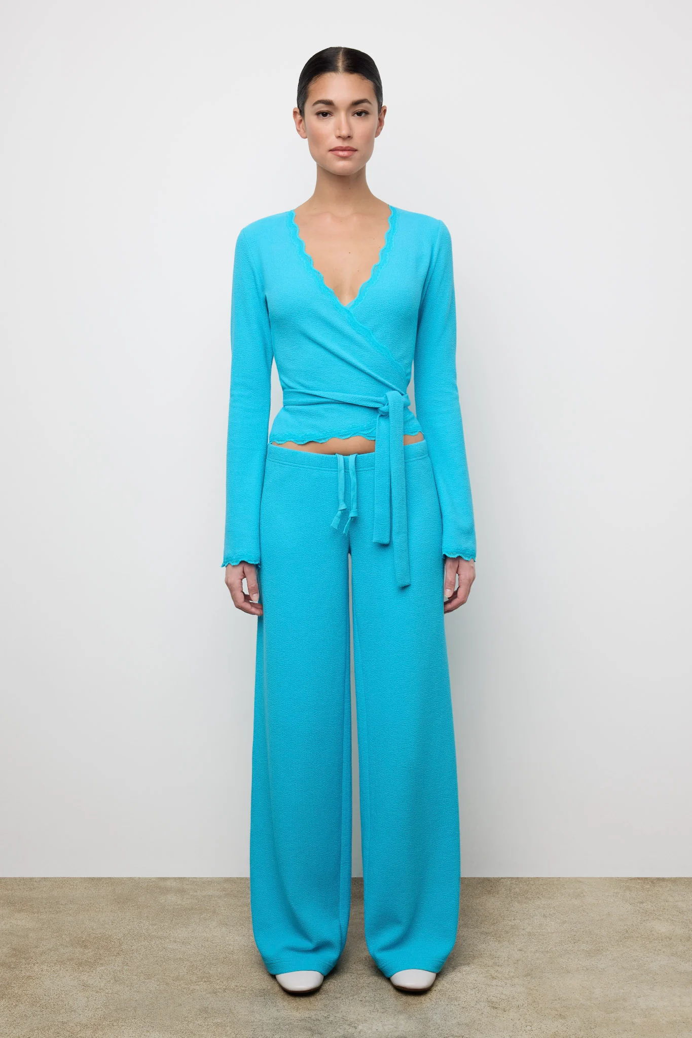 Villa Wrap Top St. Barths Blue - Image 3