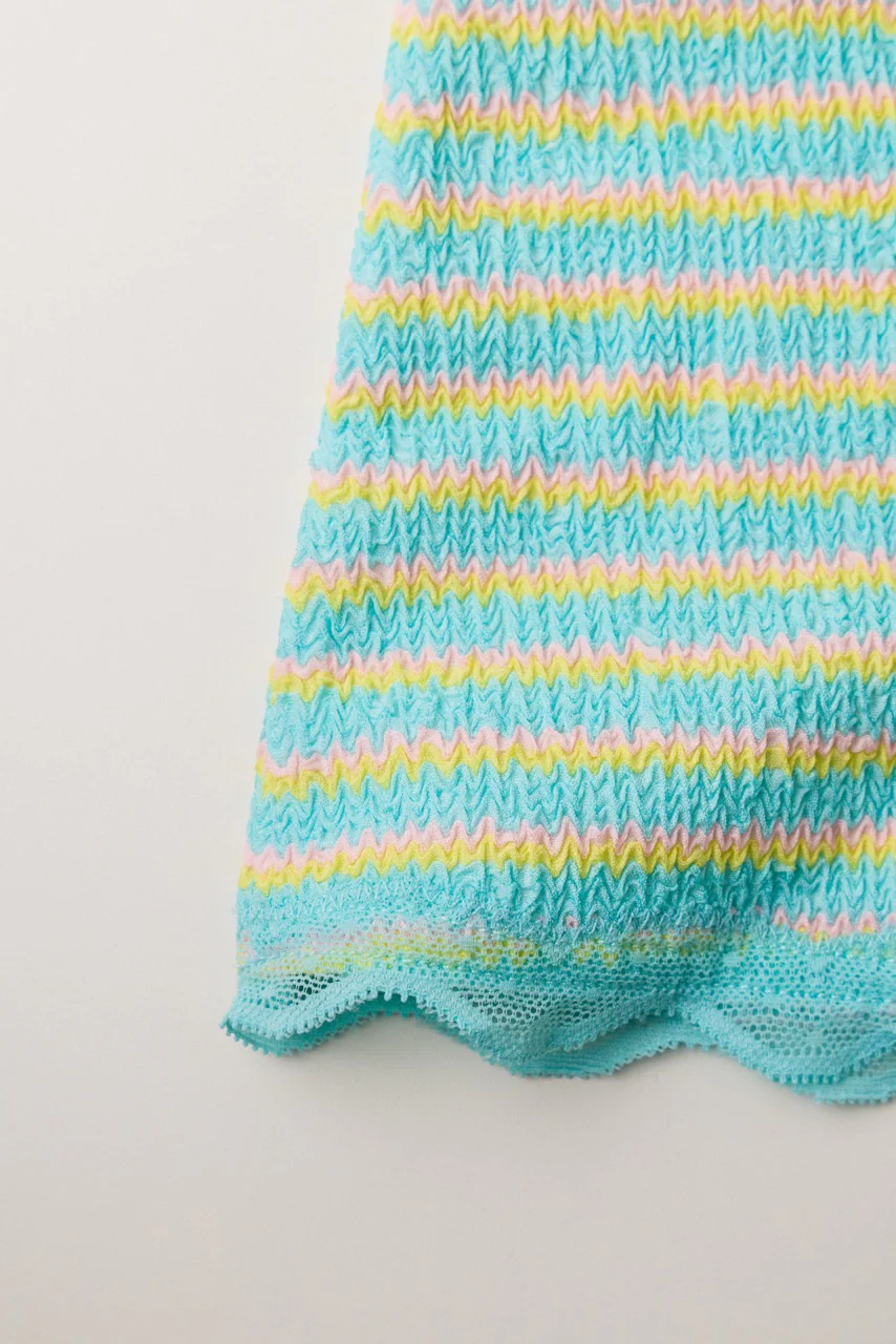 Villa Wrap Top Sunrise Stripe - Image 8